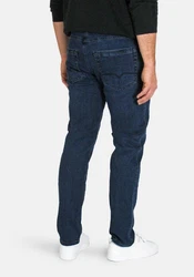 MAC 5-Pocket-Jeans Arne Pipe Dunkelblau/Blau/Lila
