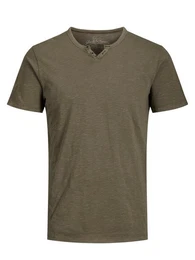 T-Shirt JJESPLIT NECK TEE SS NOOS