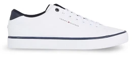 TH HI VULC CORE LOW LEATHER ESS Sneaker, Freizeitschuh, Halbschuh, Schnrschuh mit Ziernhten an der Ferse