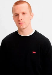 LEVI'S Pullover 'Original HM Sweater' Rot/Schwarz/Rosa