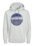 Jack & Jones Kapuzensweatshirt JJLOYD SWEAT HOOD Silber/Blau/Grau