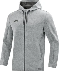 Jako Kapuzenjacke Premium Basics HELLGRAU MELIERT