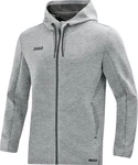 Jako Kapuzenjacke Premium Basics HELLGRAU MELIERT