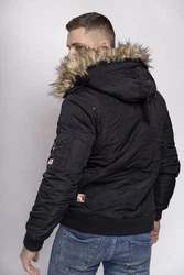 Lonsdale Winterjacke Jarreth Schwarz/Dunkelblau/Grau