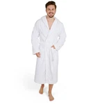 Blumtal Bademantel Herren Weiß/Creme