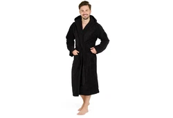 Blumtal Bademantel Herren Schwarz