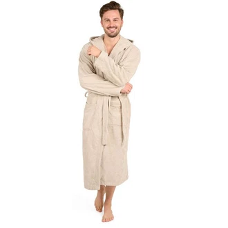 Blumtal Bademantel Herren Khaki/Beige/Grau/Hellblau/Weiß/Braun