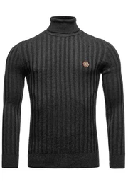 Rollkragenpullover Kiew mit gestreiftem Strickmuster