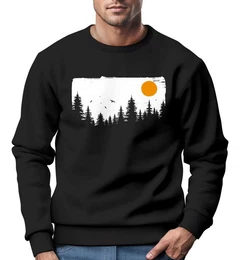 Sweatshirt Sweatshirt Herren Wald Bume Outdoor Adventure Abenteuer Natur