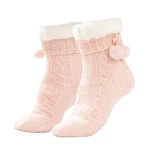 RAIKOU Hüttensocken Hausschuhe Stiefelsocken Lammfell ABS 