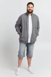 Blend Sweatjacke BHBLenner Hellgrau/Dunkelgrau/Grau