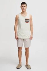 Blend Tanktop BLEND Style BHElei Creme/Khaki/Weiß