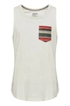 Blend Tanktop BLEND Style BHElei Creme/Khaki/Weiß