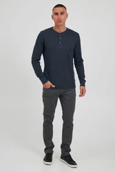 Blend Langarmshirt BLEND BHAlfred Dunkelblau/Hellblau/Blau/Grau/Dunkelgrau