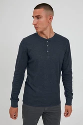 Blend Langarmshirt BLEND BHAlfred Dunkelblau/Hellblau/Blau/Grau/Dunkelgrau