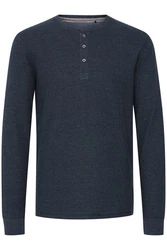 Blend Langarmshirt BLEND BHAlfred Dunkelblau/Hellblau/Blau/Grau/Dunkelgrau