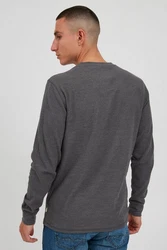 Blend Langarmshirt BLEND BHAlfred Dunkelgrau/Grau/Hellgrau