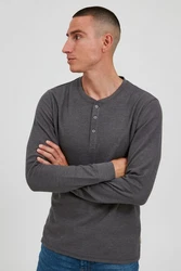 Blend Langarmshirt BLEND BHAlfred Dunkelgrau/Grau/Hellgrau