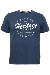 Blend T-Shirt BLEND BHBAbraham Dunkelblau/Blau/Hellblau