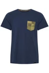 Blend T-Shirt BLEND BHAmilo Dunkelblau/Hellblau/Blau