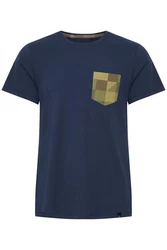 Blend T-Shirt BLEND BHAmilo Dunkelblau/Hellblau/Blau