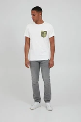 Blend T-Shirt BLEND BHAmilo Weiß/Grau/Creme/Khaki/Silber