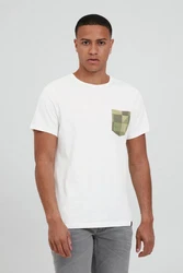 Blend T-Shirt BLEND BHAmilo Weiß/Grau/Creme/Khaki/Silber