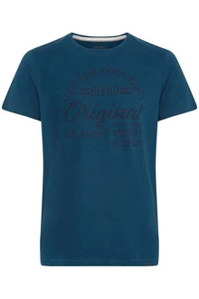 Blend T-Shirt BHMike Blau/Hellblau/Türkis