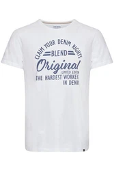 Blend T-Shirt BHMike Grau/Weiß/Hellgrau