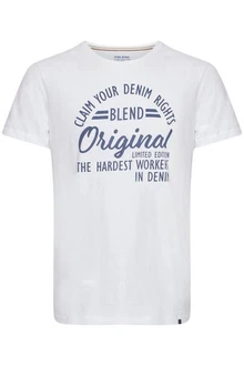 Blend T-Shirt BHMike Grau/Weiß/Hellgrau