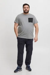Blend T-Shirt BLEND BHBBenedikt Grau/Dunkelblau/Dunkelgrau