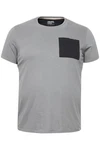 Blend T-Shirt BLEND BHBBenedikt Grau/Dunkelblau/Dunkelgrau