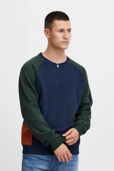 Blend Sweatshirt BLEND BHSweatshirt Blau/Türkis/Dunkelgrün/Grün/Dunkelblau