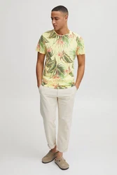 Blend T-Shirt Style BHTromas Türkis/Khaki/Gelb/Grün/Weiß