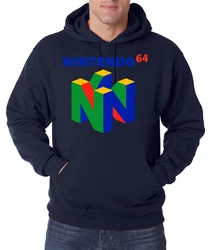 Youth Designz Kapuzenpullover N64 Herren Hoodie Dunkelblau/Mischfarben/Hellblau