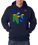 Youth Designz Kapuzenpullover N64 Herren Hoodie Dunkelblau/Mischfarben/Hellblau