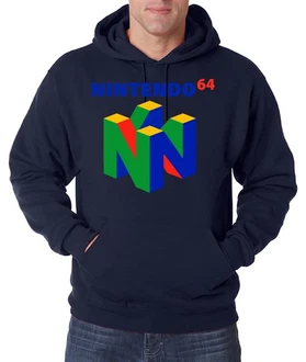 Youth Designz Kapuzenpullover N64 Herren Hoodie Dunkelblau/Mischfarben/Hellblau Youth Designz Kapuzenpullover N64 Herren Hoodie Dunkelblau/Mischfarben/Hellblau