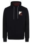 TOM TAILOR Sweatshirt PRINTED SNOOD Dunkelblau/Schwarz
