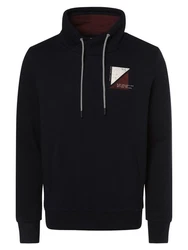 TOM TAILOR Sweatshirt PRINTED SNOOD Dunkelblau/Schwarz