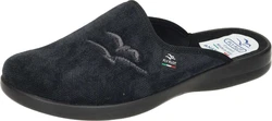 Fly Flot Hausschuhe aus Textil Dunkelgrün/Schwarz/Dunkelblau