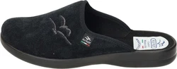 Fly Flot Hausschuhe aus Textil Dunkelgrün/Schwarz/Dunkelblau