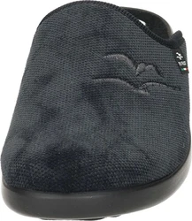 Fly Flot Hausschuhe aus Textil Dunkelgrün/Schwarz/Dunkelblau