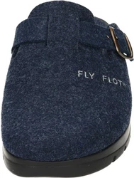 Fly Flot Hausschuh Blau/Hellblau/Dunkelblau/Braun