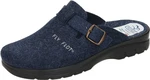 Fly Flot Hausschuh Blau/Hellblau/Dunkelblau/Braun