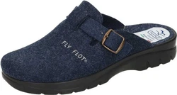 Fly Flot Hausschuh Blau/Hellblau/Dunkelblau/Braun