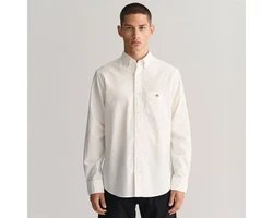 Gant Businesshemd Oxford Shirt Creme/Weiß
