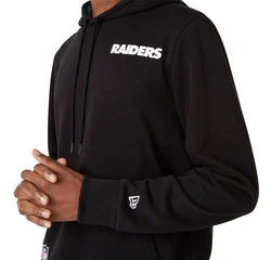 New Era Outline Logo Hoodie Lasrai NFL Las Vegas Raiders schwarz/weiß