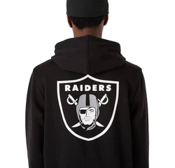 New Era Outline Logo Hoodie Lasrai NFL Las Vegas Raiders schwarz/weiß