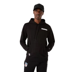 New Era Outline Logo Hoodie Lasrai NFL Las Vegas Raiders schwarz/weiß