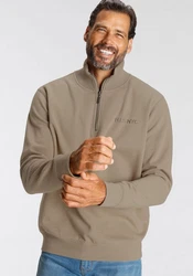 H.I.S Sweatshirt mit Logostickerei unifarben